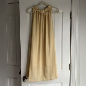Prologue Yellow Gathered Strap Top